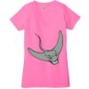 Ladies' Jersey Short-Sleeve Deep V-Neck T-Shirt Thumbnail