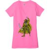 Ladies' Jersey Short-Sleeve Deep V-Neck T-Shirt Thumbnail