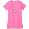 Ladies' Jersey Short-Sleeve Deep V-Neck T-Shirt Thumbnail