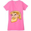 Ladies' Jersey Short-Sleeve Deep V-Neck T-Shirt Thumbnail