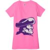 Ladies' Jersey Short-Sleeve Deep V-Neck T-Shirt Thumbnail