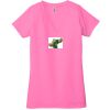 Ladies' Jersey Short-Sleeve Deep V-Neck T-Shirt Thumbnail