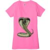 Ladies' Jersey Short-Sleeve Deep V-Neck T-Shirt Thumbnail