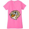 Ladies' Jersey Short-Sleeve Deep V-Neck T-Shirt Thumbnail