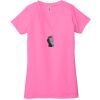 Ladies' Jersey Short-Sleeve Deep V-Neck T-Shirt Thumbnail