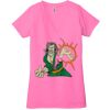 Ladies' Jersey Short-Sleeve Deep V-Neck T-Shirt Thumbnail