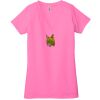 Ladies' Jersey Short-Sleeve Deep V-Neck T-Shirt Thumbnail