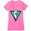 Ladies' Jersey Short-Sleeve Deep V-Neck T-Shirt Thumbnail