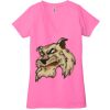 Ladies' Jersey Short-Sleeve Deep V-Neck T-Shirt Thumbnail
