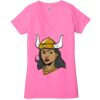 Ladies' Jersey Short-Sleeve Deep V-Neck T-Shirt Thumbnail