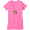 Ladies' Jersey Short-Sleeve Deep V-Neck T-Shirt Thumbnail