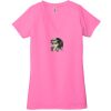 Ladies' Jersey Short-Sleeve Deep V-Neck T-Shirt Thumbnail