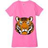 Ladies' Jersey Short-Sleeve Deep V-Neck T-Shirt Thumbnail