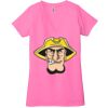 Ladies' Jersey Short-Sleeve Deep V-Neck T-Shirt Thumbnail