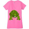 Ladies' Jersey Short-Sleeve Deep V-Neck T-Shirt Thumbnail