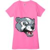 Ladies' Jersey Short-Sleeve Deep V-Neck T-Shirt Thumbnail