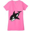 Ladies' Jersey Short-Sleeve Deep V-Neck T-Shirt Thumbnail