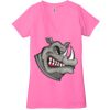 Ladies' Jersey Short-Sleeve Deep V-Neck T-Shirt Thumbnail