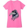 Ladies' Jersey Short-Sleeve Deep V-Neck T-Shirt Thumbnail