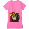 Ladies' Jersey Short-Sleeve Deep V-Neck T-Shirt Thumbnail