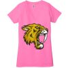 Ladies' Jersey Short-Sleeve Deep V-Neck T-Shirt Thumbnail