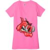 Ladies' Jersey Short-Sleeve Deep V-Neck T-Shirt Thumbnail