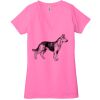 Ladies' Jersey Short-Sleeve Deep V-Neck T-Shirt Thumbnail