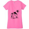 Ladies' Jersey Short-Sleeve Deep V-Neck T-Shirt Thumbnail