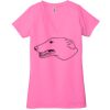 Ladies' Jersey Short-Sleeve Deep V-Neck T-Shirt Thumbnail
