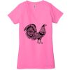 Ladies' Jersey Short-Sleeve Deep V-Neck T-Shirt Thumbnail