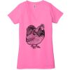 Ladies' Jersey Short-Sleeve Deep V-Neck T-Shirt Thumbnail