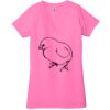 Ladies' Jersey Short-Sleeve Deep V-Neck T-Shirt Thumbnail