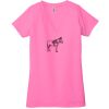 Ladies' Jersey Short-Sleeve Deep V-Neck T-Shirt Thumbnail