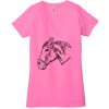 Ladies' Jersey Short-Sleeve Deep V-Neck T-Shirt Thumbnail