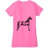 Ladies' Jersey Short-Sleeve Deep V-Neck T-Shirt Thumbnail