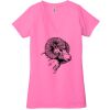 Ladies' Jersey Short-Sleeve Deep V-Neck T-Shirt Thumbnail