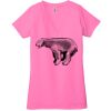 Ladies' Jersey Short-Sleeve Deep V-Neck T-Shirt Thumbnail