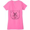 Ladies' Jersey Short-Sleeve Deep V-Neck T-Shirt Thumbnail