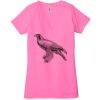 Ladies' Jersey Short-Sleeve Deep V-Neck T-Shirt Thumbnail