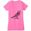 Ladies' Jersey Short-Sleeve Deep V-Neck T-Shirt Thumbnail