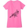 Ladies' Jersey Short-Sleeve Deep V-Neck T-Shirt Thumbnail
