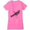 Ladies' Jersey Short-Sleeve Deep V-Neck T-Shirt Thumbnail