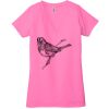 Ladies' Jersey Short-Sleeve Deep V-Neck T-Shirt Thumbnail