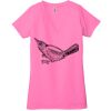 Ladies' Jersey Short-Sleeve Deep V-Neck T-Shirt Thumbnail