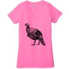 Ladies' Jersey Short-Sleeve Deep V-Neck T-Shirt Thumbnail