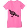 Ladies' Jersey Short-Sleeve Deep V-Neck T-Shirt Thumbnail