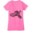 Ladies' Jersey Short-Sleeve Deep V-Neck T-Shirt Thumbnail