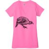 Ladies' Jersey Short-Sleeve Deep V-Neck T-Shirt Thumbnail