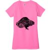 Ladies' Jersey Short-Sleeve Deep V-Neck T-Shirt Thumbnail
