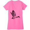 Ladies' Jersey Short-Sleeve Deep V-Neck T-Shirt Thumbnail
